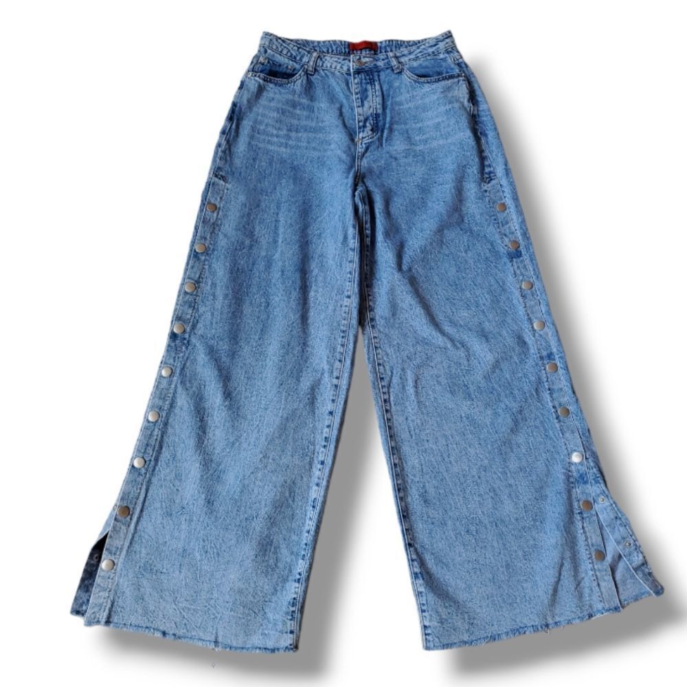 High-waisted denim jeans - Picture 2 of 7